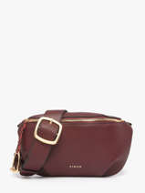 Sac Banane Torsade Cuir Etrier Violet torsade ETOS022M