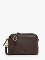 Shoulder Bag Torsade Leather Etrier Brown torsade ETOS227S