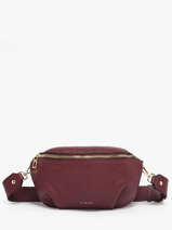 Medium Leather Tradition Belt Bag Etrier Violet tradition ETRA022M