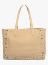 A4 Size Shoulder Bag Eyelet Torrow Beige eyelet TEYE01