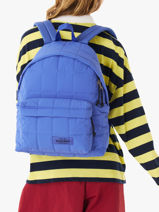 Sac � Dos Eastpak Bleu puff checks K620PCH-vue-porte