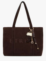 A4 Size Shoulder Bag Alpin Leather Etrier Brown alpin EALN140M