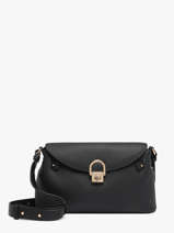 Sac Bandouli�re Equestre Cuir Etrier Noir equestre EEQT212M