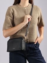 Shoulder Bag Torsade Leather Etrier Black torsade ETOS227S-vue-porte
