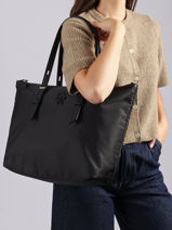 A4 Size Shoulder Bag Atlas Etrier Black atlas EATS219L-vue-porte