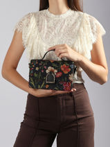 Crossbody Bag Altesse Jacquard Etrier Black altesse jacquard EALJ048S-vue-porte