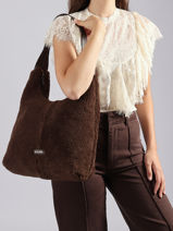 Sac Port� �paule Amboise Cuir Etrier Marron amboise EAMB154M-vue-porte