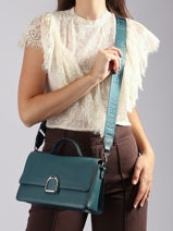 Sac Bandouli�re M Altesse Cuir Etrier Bleu altesse EALT048M-vue-porte