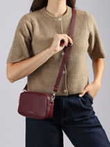 Shoulder Bag Tradition Leather Etrier Violet tradition ETRA141S-vue-porte