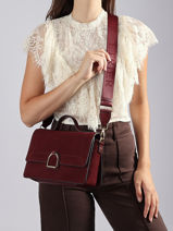 Crossbody Bag M Altesse Suede Etrier Violet altesse suede EASU048M-vue-porte