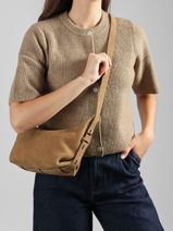 Sac Bandouli�re Cavalier Nubuck Cuir Etrier Marron cavalier nubuck ECAN228M-vue-porte