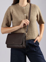Shoulder Bag M Tradition Leather Etrier Brown tradition ETRA207M-vue-porte