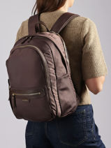 Backpack Etrier Brown celeste business ECEL8382-vue-porte