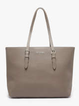 Shopping Bag A4 Saffiano Polyurethane David jones Gray saffiano 5