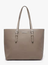 Shopping Bag A4 Saffiano Polyurethane David jones Gray saffiano 5