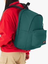 1 Compartment Backpack With 16" Laptop Sleeve Eastpak Green authentic EK0A5BIK-vue-porte