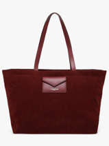 Shoulder Bag Suedine Kba Lancaster Red suedine kba 63