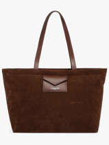 Shoulder Bag Suedine Kba Lancaster Brown suedine kba 63