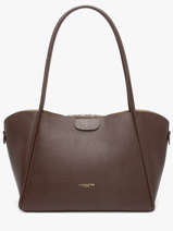 Shoulder Bag Ida Double Leather Lancaster Brown ida double 86