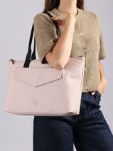 1 Compartment Business Bag With 13" Laptop Sleeve Etrier Pink impulsion EIMP8431-vue-porte