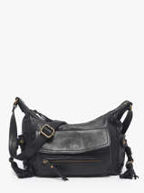 Shoulder Bag Cow Leather Basilic pepper Black cow BCOW91