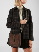 Crossbody Bag Ellebore Woomen Brown ellebore WHEB02-vue-porte