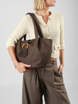 Sac Port� �paule Camomille Woomen Marron camomille WCAO07-vue-porte