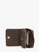 Coin Purse Woomen Brown camomille WCAO95-vue-porte