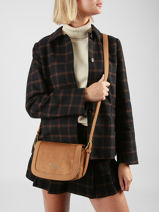 Shoulder Bag Ellebore Woomen Brown ellebore WHEB03-vue-porte