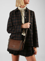 Shoulder Bag Ellebore Woomen Brown ellebore WHEB03-vue-porte