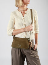 Shoulder Bag Ginseng Woomen Green ginseng WGIN01-vue-porte