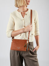 Shoulder Bag Ginseng Woomen Brown ginseng WGIN01-vue-porte