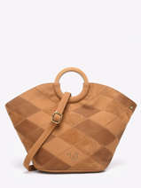 Satchel Neflier Patchwork Woomen Brown neflier patchwork WNET01