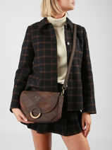 Sac Bandouli�re Neflier Patchwork Woomen Marron neflier patchwork WNET04-vue-porte