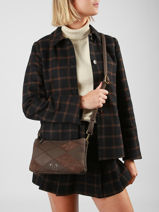 Crossbody Bag Neflier Patchwork Woomen Brown neflier patchwork WNET45-vue-porte