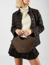 Sac Bandouli�re Neflier Pearl Woomen Marron neflier pearl WNEP02-vue-porte