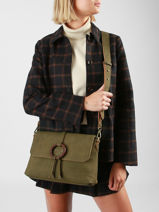 Sac Bandouli�re Verveine Woomen Vert verveine WVER03-vue-porte