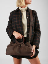 Sac Bandouli�re Verveine Woomen Marron verveine WVER04-vue-porte