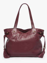 Sac Port� �paule A4 Cow Cuir Basilic pepper Rouge cow 155N