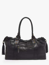 Sac Port� �paule Cow Basilic pepper Noir cow BCOW89
