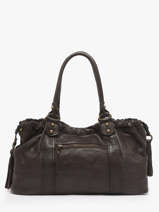 Shoulder Bag Cow Basilic pepper Brown cow BCOW89