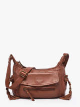 Sac Bandouli�re Cow Cuir Basilic pepper Marron cow BCOW91