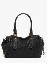 Sac Port� �paule Lace A4 Mandoline Bleu lace 27691