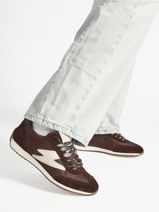 Sneakers En Cuir Semerdjian Marron women JUNEE278-vue-porte
