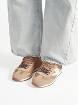 Sneakers June In Leather Semerdjian Brown women JUNEE274-vue-porte