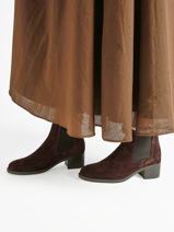 Heeled Boots In Leather Tamaris Brown women 41-vue-porte