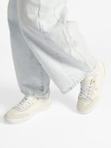 Sneakers In Leather Tommy hilfiger White women 9391YBL-vue-porte