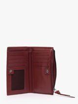 Wallet Leather Biba Red wallet VAW3L-vue-porte