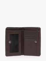 Wallet Wallet Leather Biba Brown wallet SFM4L-vue-porte