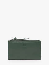 Wallet Leather Biba Green wallet VAW3L